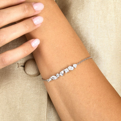 Bracciale Donna Morellato Riflessi in Argento Silver con Cubic Zirconia Bianchi SABC14