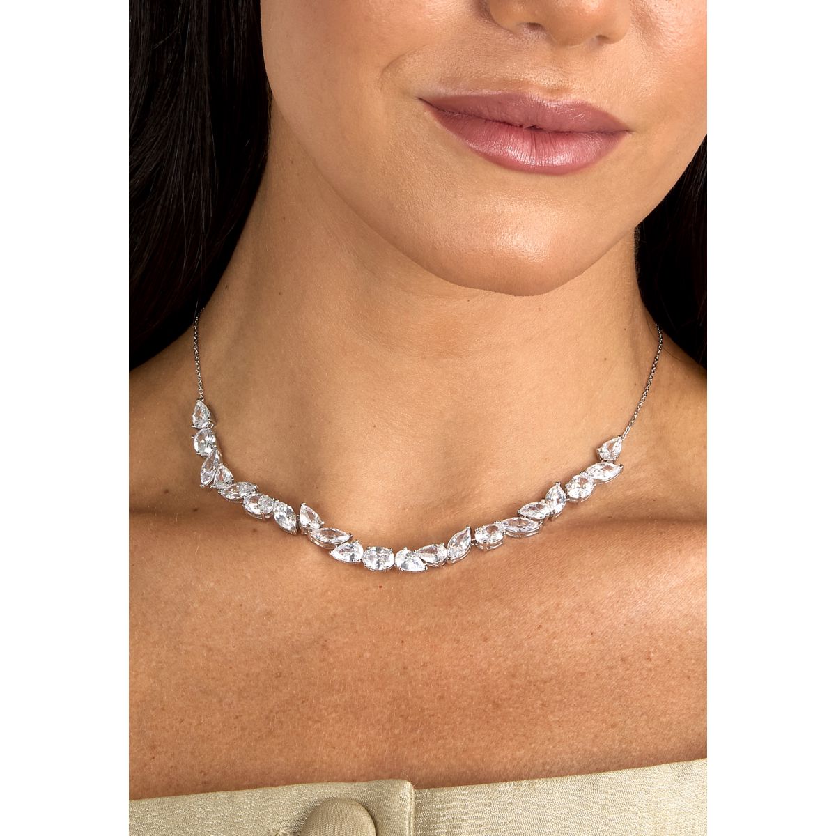 Collana Donna Morellato Riflessi Girocollo in Argento con Cubic Zirconia Bianchi SABC17 - Arena Gioielli - Morellato