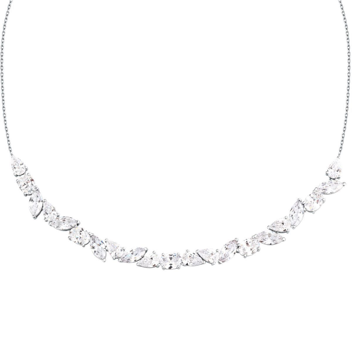 Collana Donna Morellato Riflessi Girocollo in Argento con Cubic Zirconia Bianchi SABC17 - Arena Gioielli - Morellato
