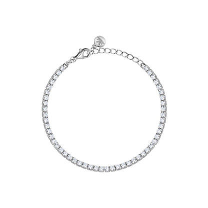 Bracciale Donna Morellato Infinito Tennis in Argento con Cubic Zirconia Bianchi SABD02