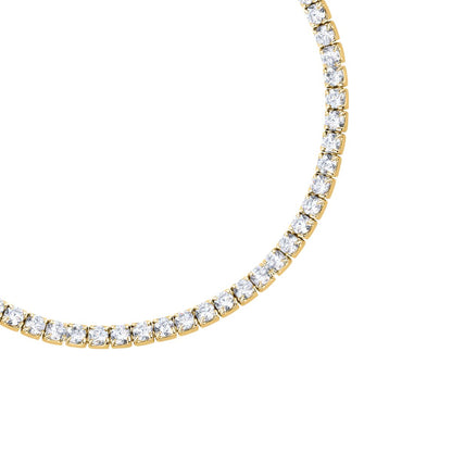 Bracciale Donna Morellato Infinito Tennis in Argento Dorato con Cubic Zirconia Bianchi SABD03