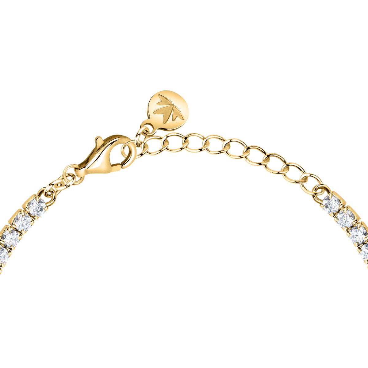 Bracciale Donna Morellato Infinito Tennis in Argento Dorato con Cubic Zirconia Bianchi SABD03 - Morellato