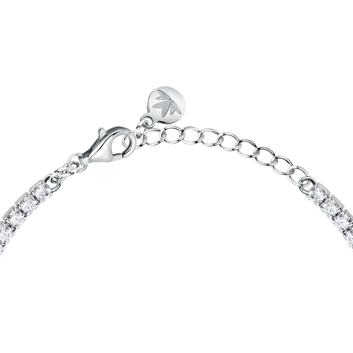 Bracciale Donna Morellato Infinito Tennis in Argento  con Cuore Rosa e Cubic Zirconia SABD05 - Morellato