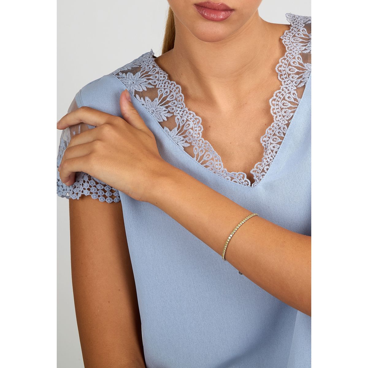 Bracciale Donna Morellato Infinito Tennis in Argento con Cubic Zirconia Gialli SABD06 - Morellato