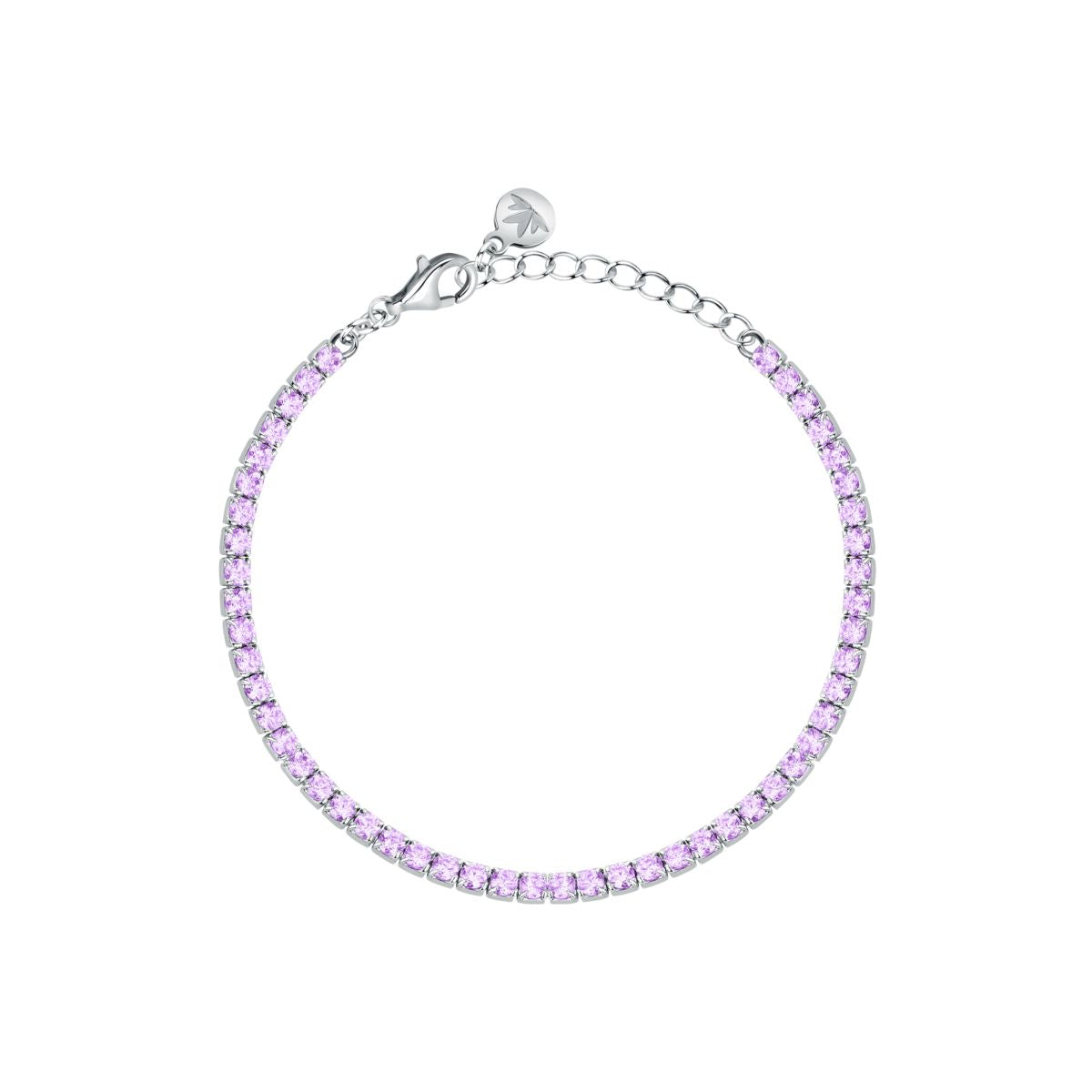Bracciale Donna Morellato Infinito Tennis in Argento  con Cubic Zirconia Viola SABD07 - Morellato