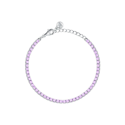 Bracciale Donna Morellato Infinito Tennis in Argento  con Cubic Zirconia Viola SABD07 - Morellato
