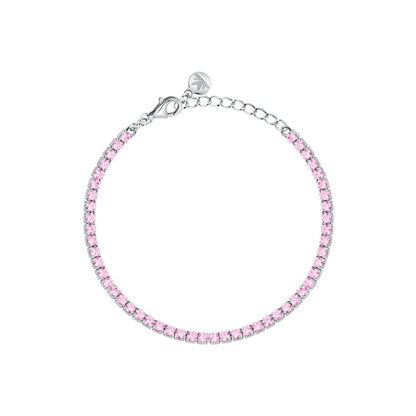Bracciale Donna Morellato Infinito Tennis in Argento  con Cubic Zirconia Rosa SABD08