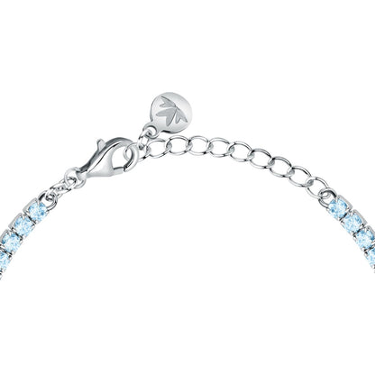 Bracciale Donna Morellato Infinito Tennis in Argento con Cubic Zirconia Blu SABD09