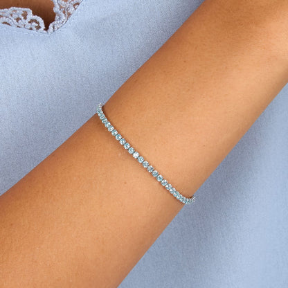 Bracciale Donna Morellato Infinito Tennis in Argento con Cubic Zirconia Blu SABD09