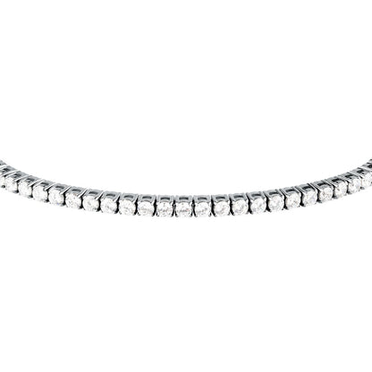 Bracciale Uomo Morellato Club SABV05 Tennis in Acciaio Silver con Zirconi Bianchi 18,5+3,5 cm