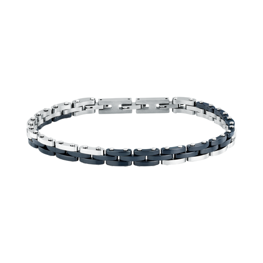 Bracciale Uomo Sector Ceramic a Catena in Acciaio Blu e Silver SAFR61 - Arena Gioielli - Sector