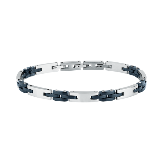 Bracciale Uomo Sector Ceramic a Catena in Acciaio Blu e Silver SAFR63 - Arena Gioielli - Sector
