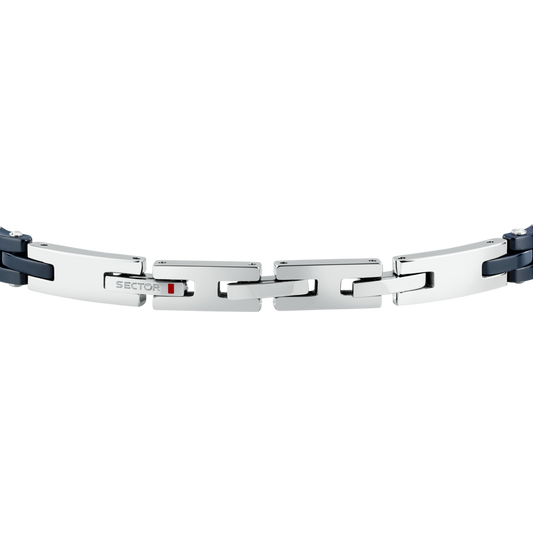 Bracciale Uomo Sector Ceramic a Catena in Acciaio Blu e Silver SAFR63 - Arena Gioielli - Sector