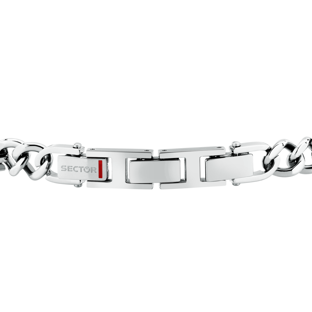 Bracciale Uomo Sector Ceramic a Catena in Acciaio Nero e Silver SAFR64 - Sector