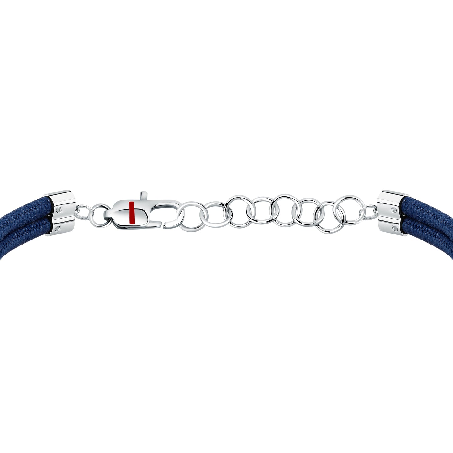 Bracciale Uomo Sector Marine con Piastra e Ancora in Cordino Blu e Acciaio Silver SAGJ50 - Sector