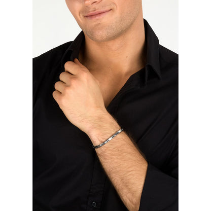 Bracciale Uomo Morellato Motown SALS131 a Catena in Acciaio Silver 18+3,5 cm