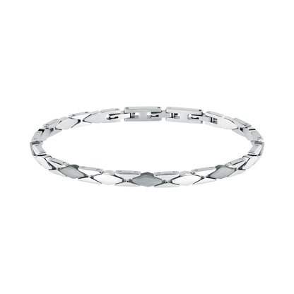 Bracciale Uomo Morellato Motown SALS131 a Catena in Acciaio Silver 18+3,5 cm