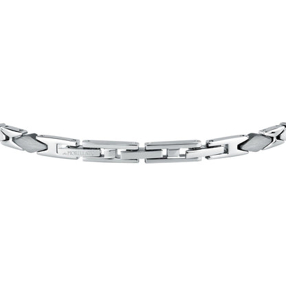 Bracciale Uomo Morellato Motown SALS131 a Catena in Acciaio Silver 18+3,5 cm