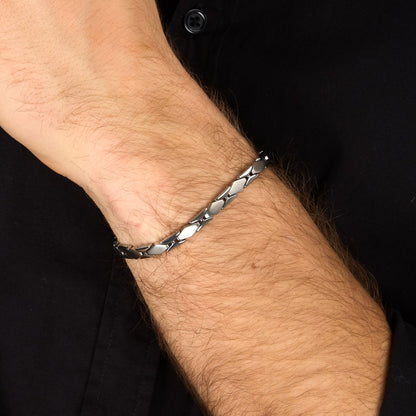 Bracciale Uomo Morellato Motown SALS131 a Catena in Acciaio Silver 18+3,5 cm