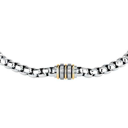 Bracciale Uomo Morellato Diamonds in Acciaio con Diamante Naturale SAUK08 - Arena Gioielli