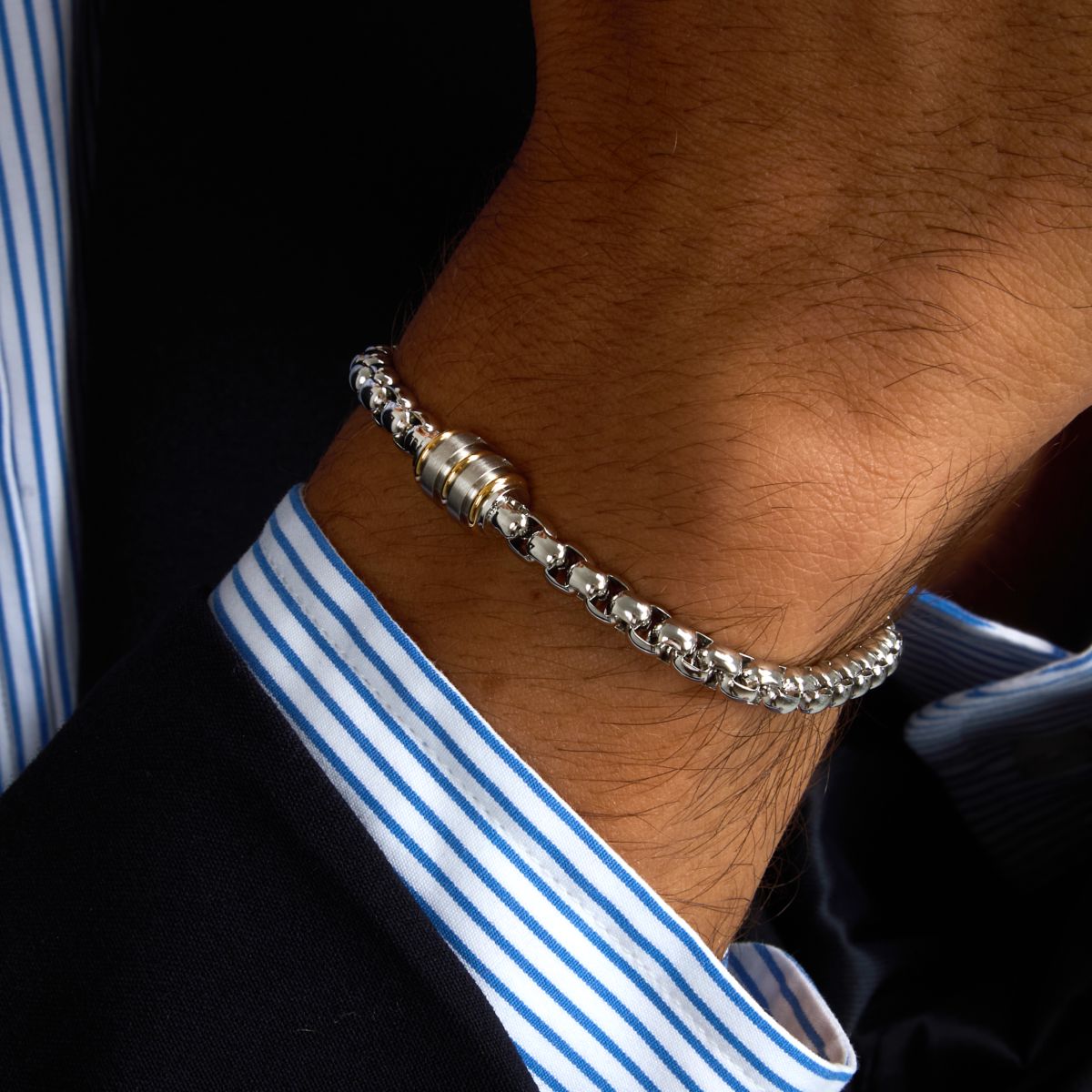 Bracciale Uomo Morellato Diamonds in Acciaio con Diamante Naturale SAUK08 - Arena Gioielli - Morellato