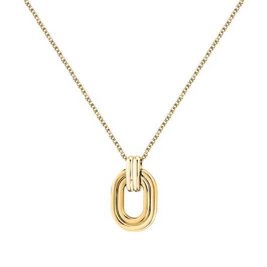 Collana Donna Morellato Vintage SAZJ03 in Acciaio Oro con Ciondolo Maglia Ovale 40+5 cm - Arena Gioielli  - Morellato