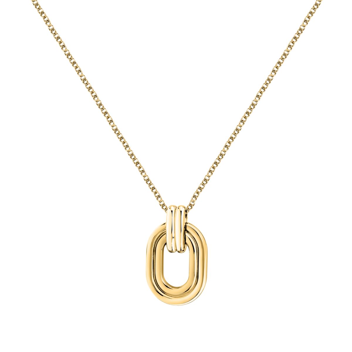 Collana Donna Morellato Vintage SAZJ03 in Acciaio Oro con Ciondolo Maglia Ovale 40+5 cm - Morellato