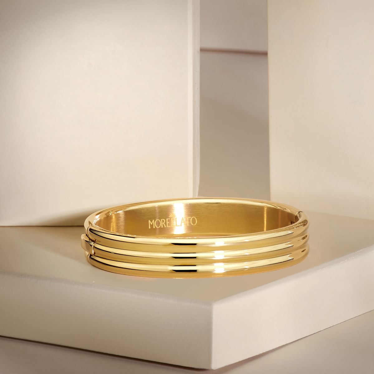 Bracciale Donna Morellato Vintage SAZJ06 Rigido in Acciaio Dorato 6x5 cm - Morellato
