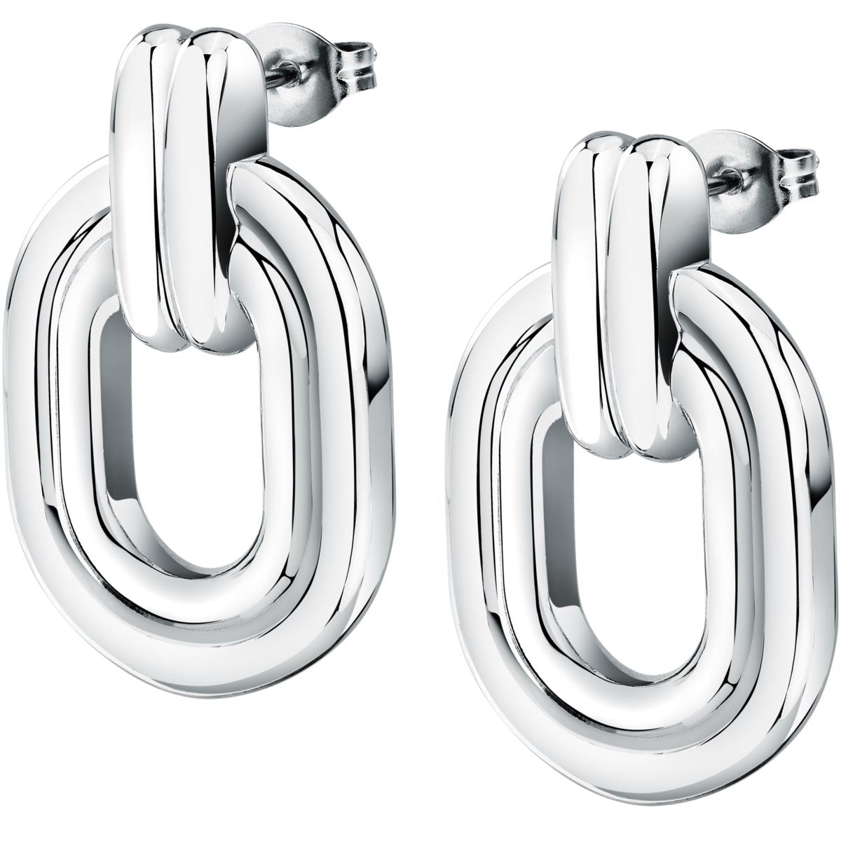 Orecchini Donna Morellato Vintage SAZJ07 a Lobo in Acciaio Silver 29 mm - Morellato