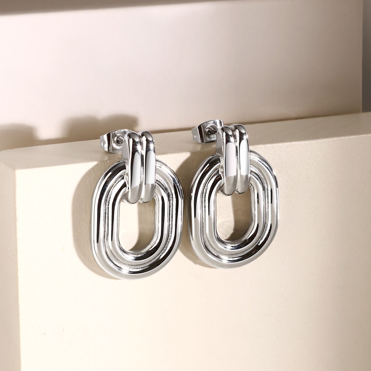 Orecchini Donna Morellato Vintage SAZJ07 a Lobo in Acciaio Silver 29 mm - Morellato