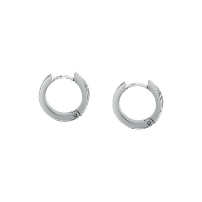 Orecchini Donna Morellato Vintage SAZJ15 a Cerchio in Acciaio Silver con Cristalli Bianchi 16 mm