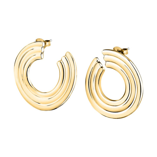Orecchini Donna Morellato Vintage SAZJ17 a Cerchio in Acciaio Oro 28 mm - Arena Gioielli  - Morellato