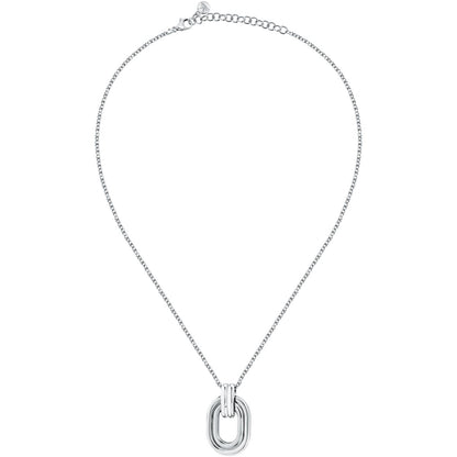 Collana Donna Morellato Vintage SAZJ18 in Acciaio Silver con Ciondolo Maglia Ovale 40+5 cm