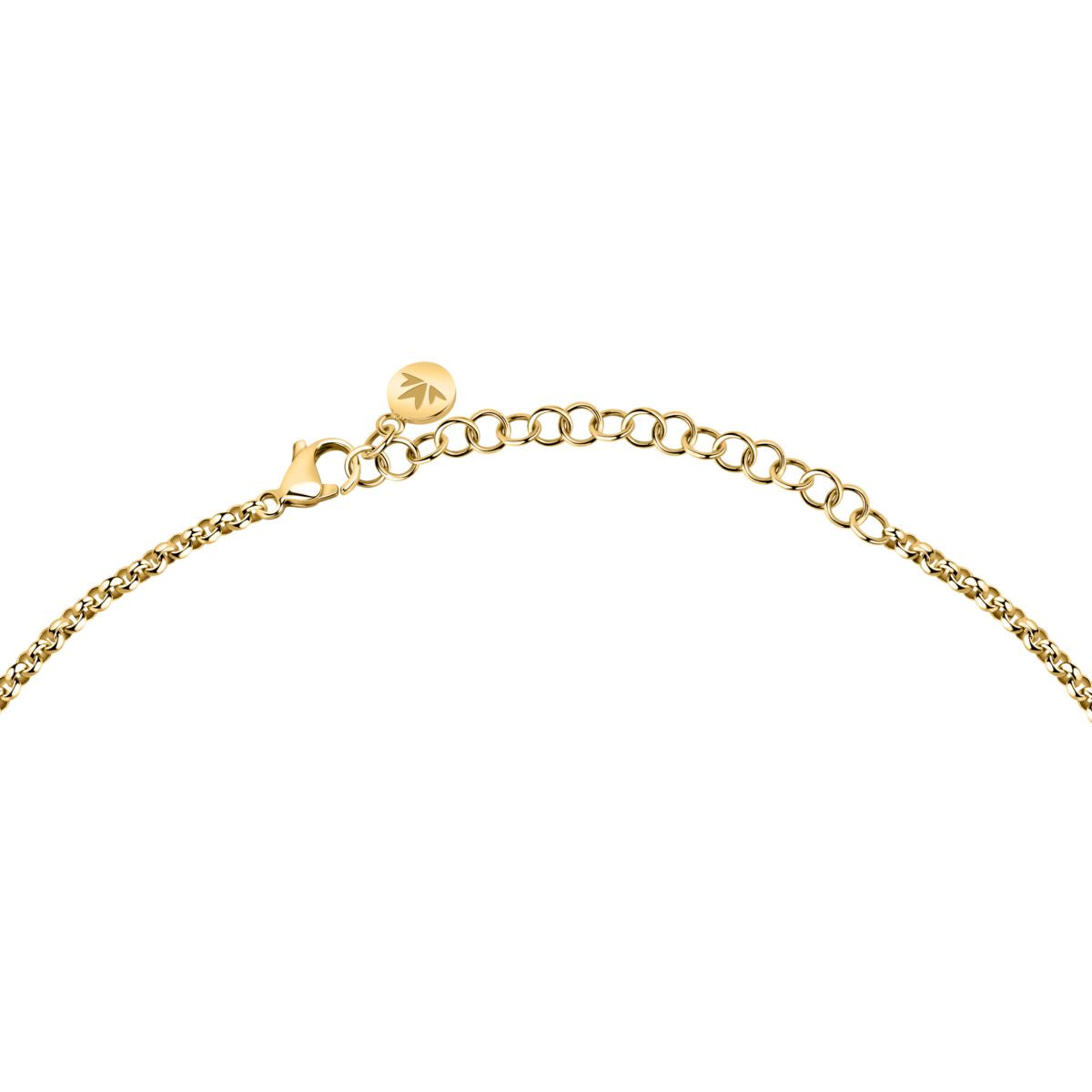 Collana Donna Morellato Legame Pendente in Acciaio Oro con Cristalli Bianchi SAZO01 - Morellato