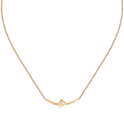 Collana Donna Morellato Legame SAZO03 in Acciaio Oro con Nodo Centrale