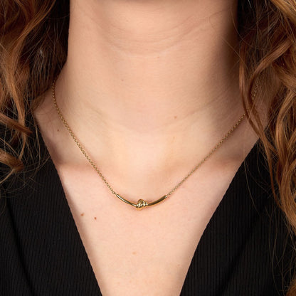 Collana Donna Morellato Legame SAZO03 in Acciaio Oro con Nodo Centrale