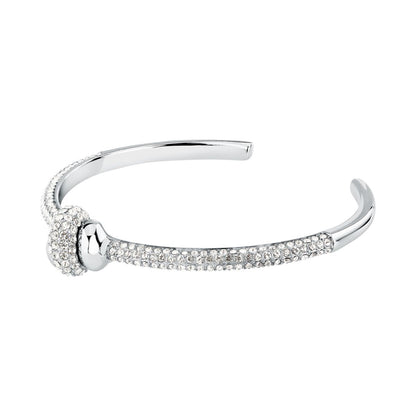 Bracciale Donna Morellato Legame Rigido in Acciaio con Nodo di Cristalli Bianchi SAZO08 - Arena Gioielli