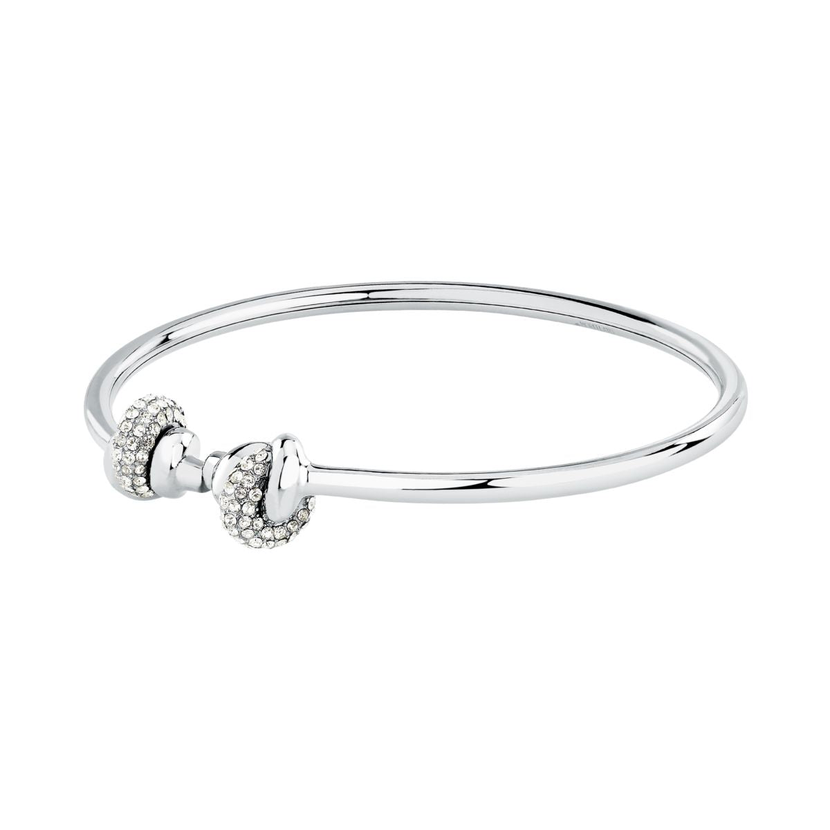 Bracciale Donna Morellato Legame Rigido in Acciaio con Nodi e Cristalli Bianchi SAZO10 - Arena Gioielli - Morellato
