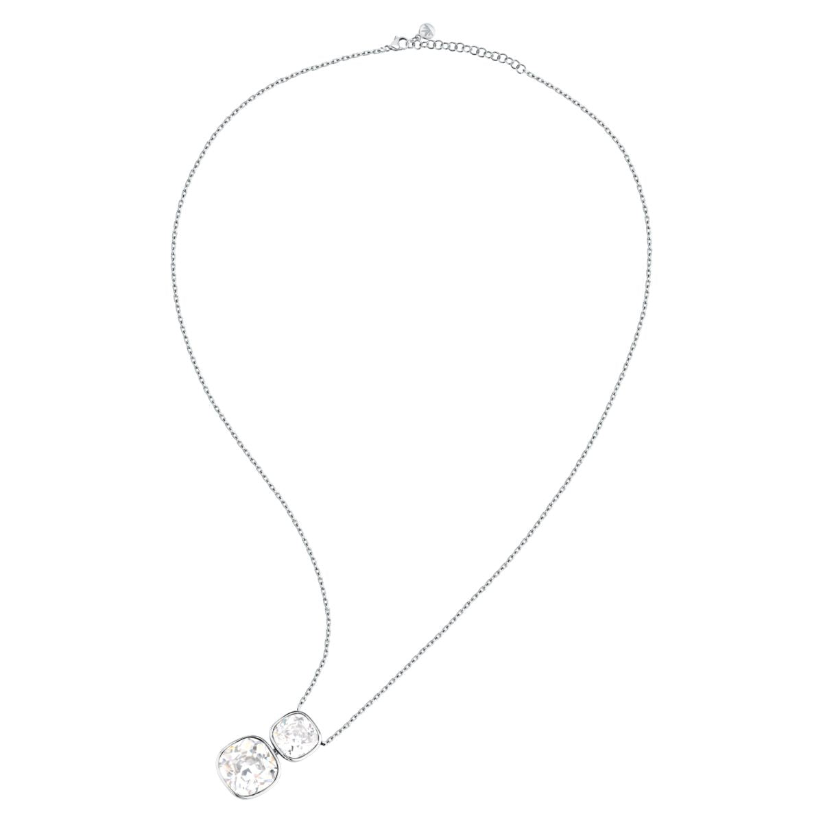 Collana Donna Morellato Cristalli Pendente in Acciaio con Cubic Zirconia Bianchi SAZW01 - Morellato