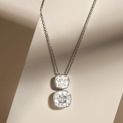 Collana Donna Morellato Cristalli Pendente in Acciaio con Cubic Zirconia Bianchi SAZW01
