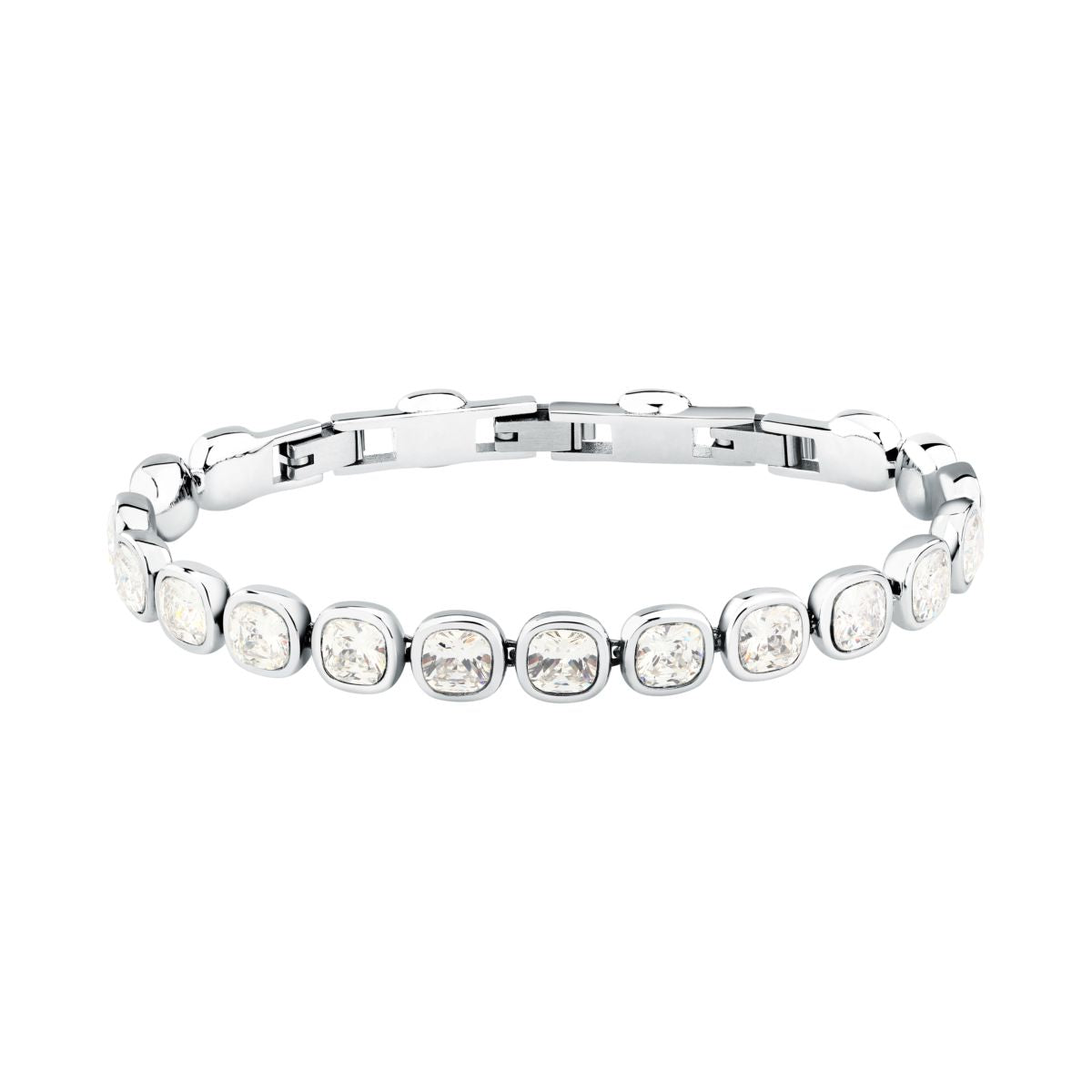 Bracciale Donna Morellato Cristalli Tennis in Acciaio con Cubic Zirconia Bianchi SAZW02 - Arena Gioielli