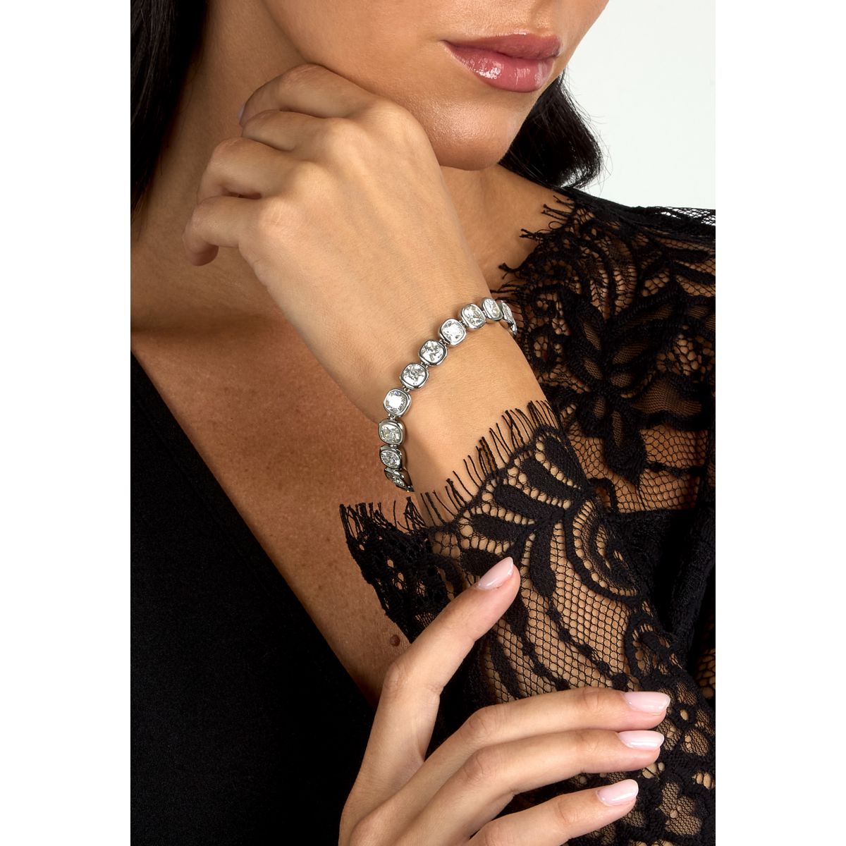 Bracciale Donna Morellato Cristalli Tennis in Acciaio con Cubic Zirconia Bianchi SAZW02 - Arena Gioielli - Morellato