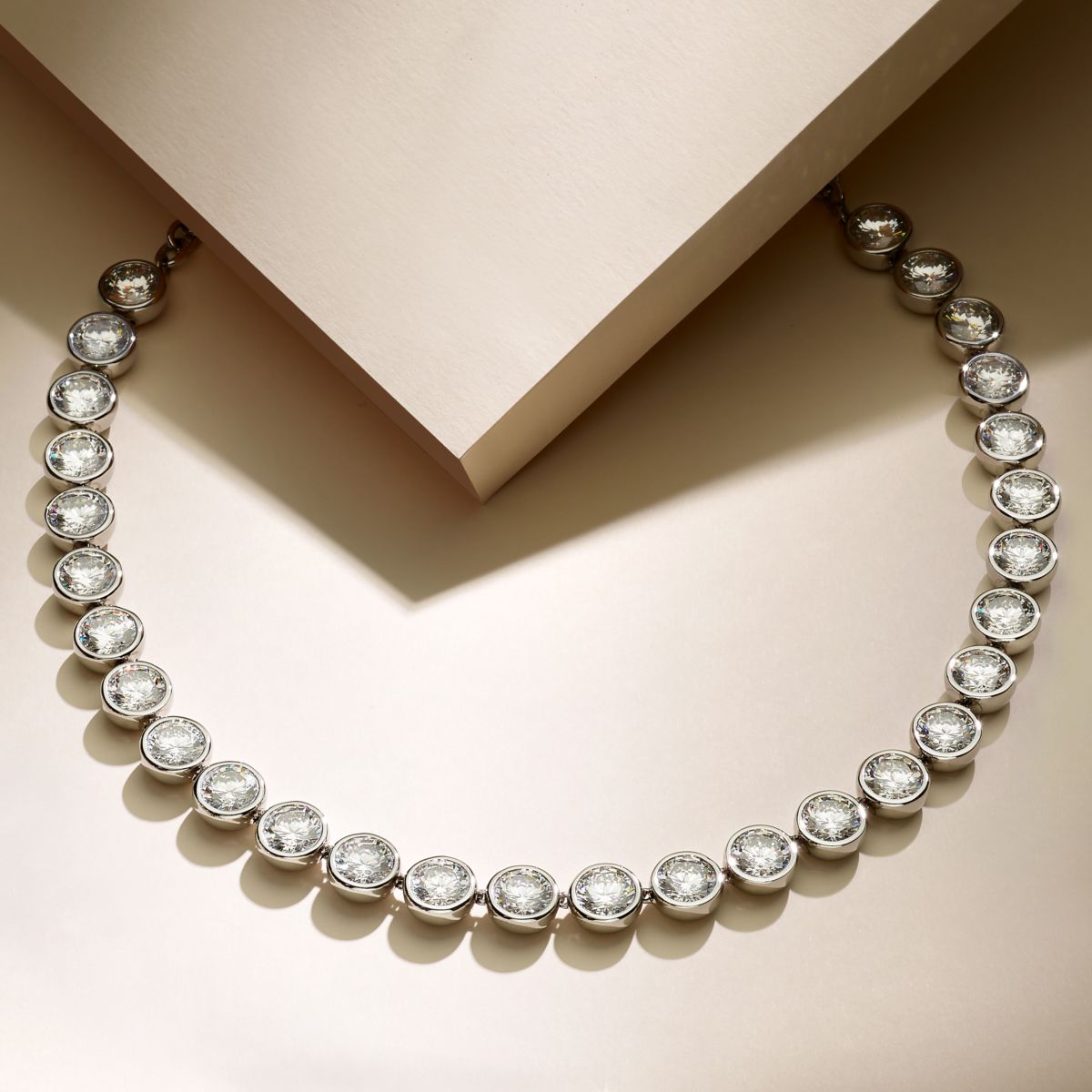Collana Donna Morellato Cristalli Tennis in Acciaio con Cubic Zirconia Bianchi SAZW04 - Morellato
