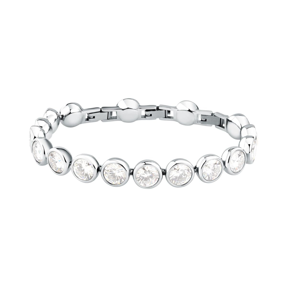 Bracciale Donna Morellato Cristalli Tennis in Acciaio con Cubic Zirconia Bianchi SAZW05 - Arena Gioielli - Morellato