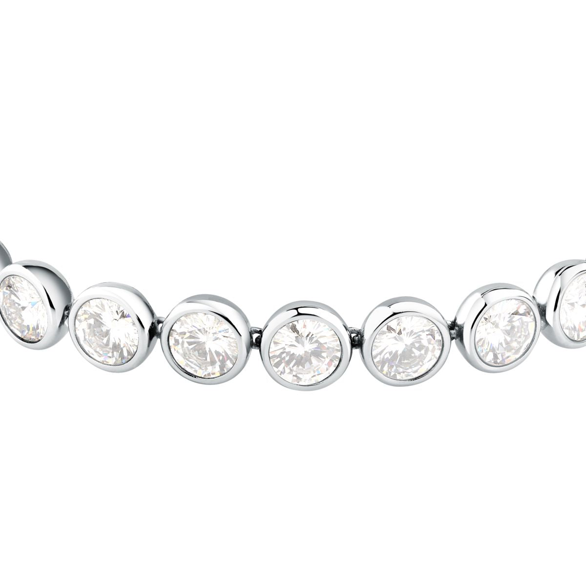 Bracciale Donna Morellato Cristalli Tennis in Acciaio con Cubic Zirconia Bianchi SAZW05 - Arena Gioielli