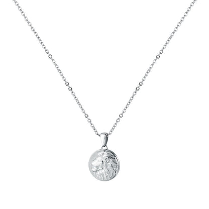 Collana Uomo Morellato Amuleti SBKA10 in Acciaio Silver con Pendente Simbolo Leone 50+5 cm - Arena Gioielli