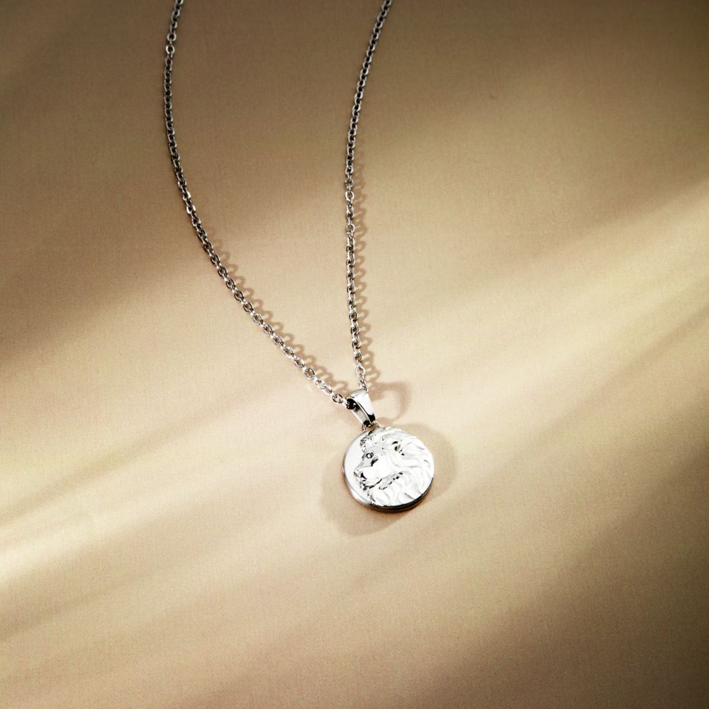 Collana Uomo Morellato Amuleti SBKA10 in Acciaio Silver con Pendente Simbolo Leone 50+5 cm - Arena Gioielli