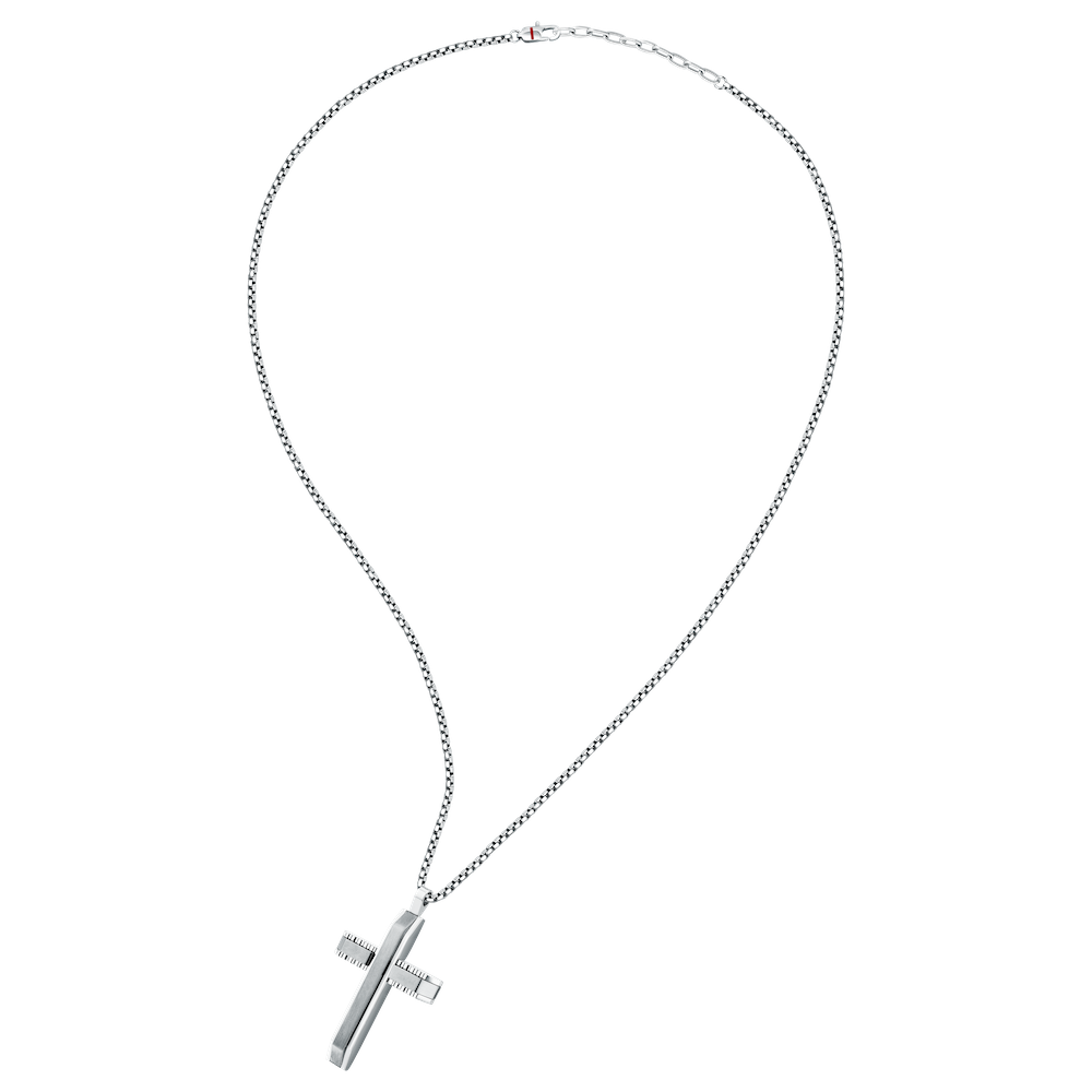 Collana Uomo Sector Spirit con Pendente Croce in Acciaio Silver SZQ32 - Sector