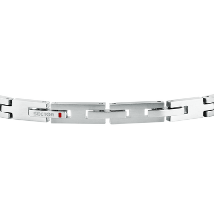 Bracciale Uomo Sector Basic a Catena in Acciaio Silver SZS170