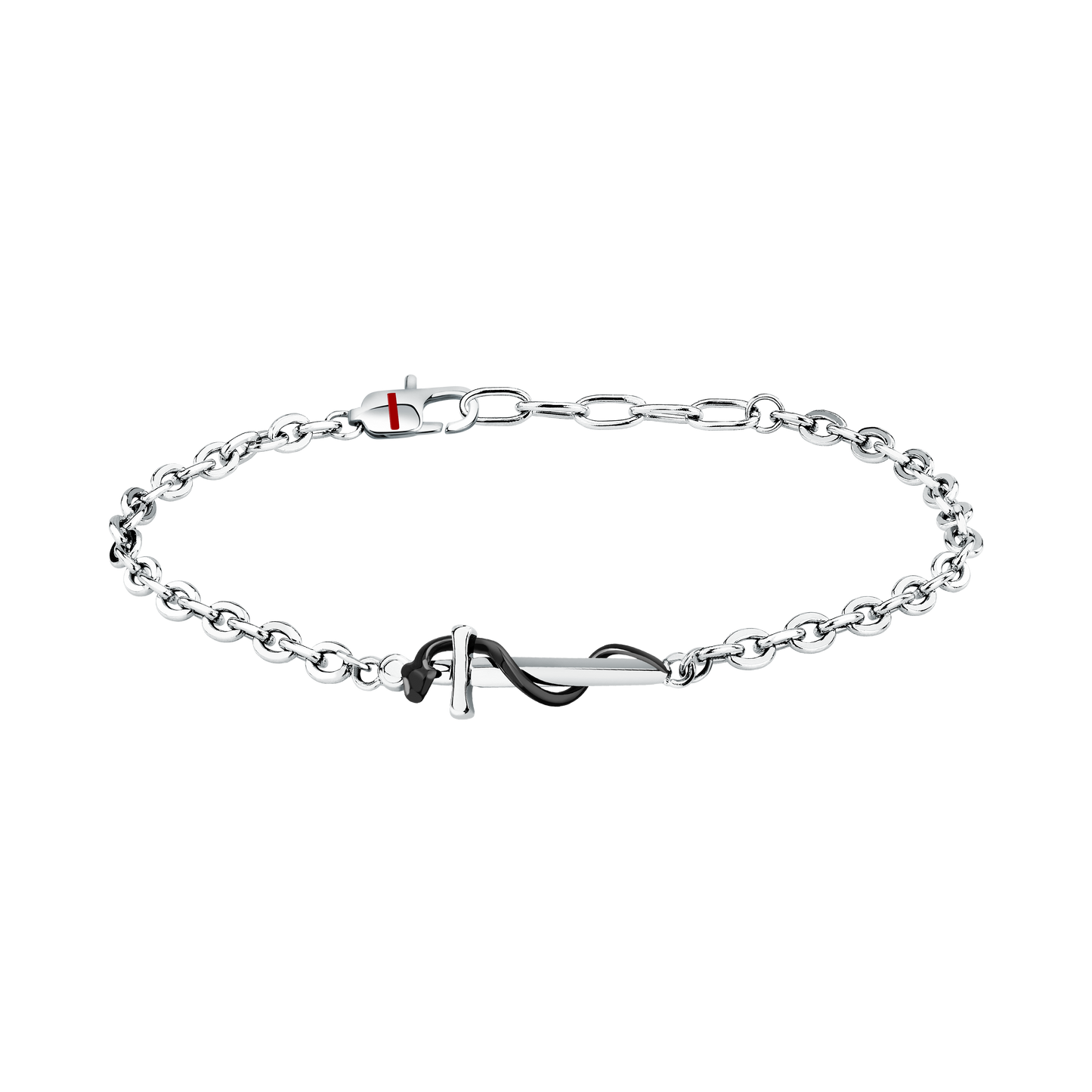 Bracciale Uomo Sector Basic Serpente Acciaio Nero SZS174 - Sector